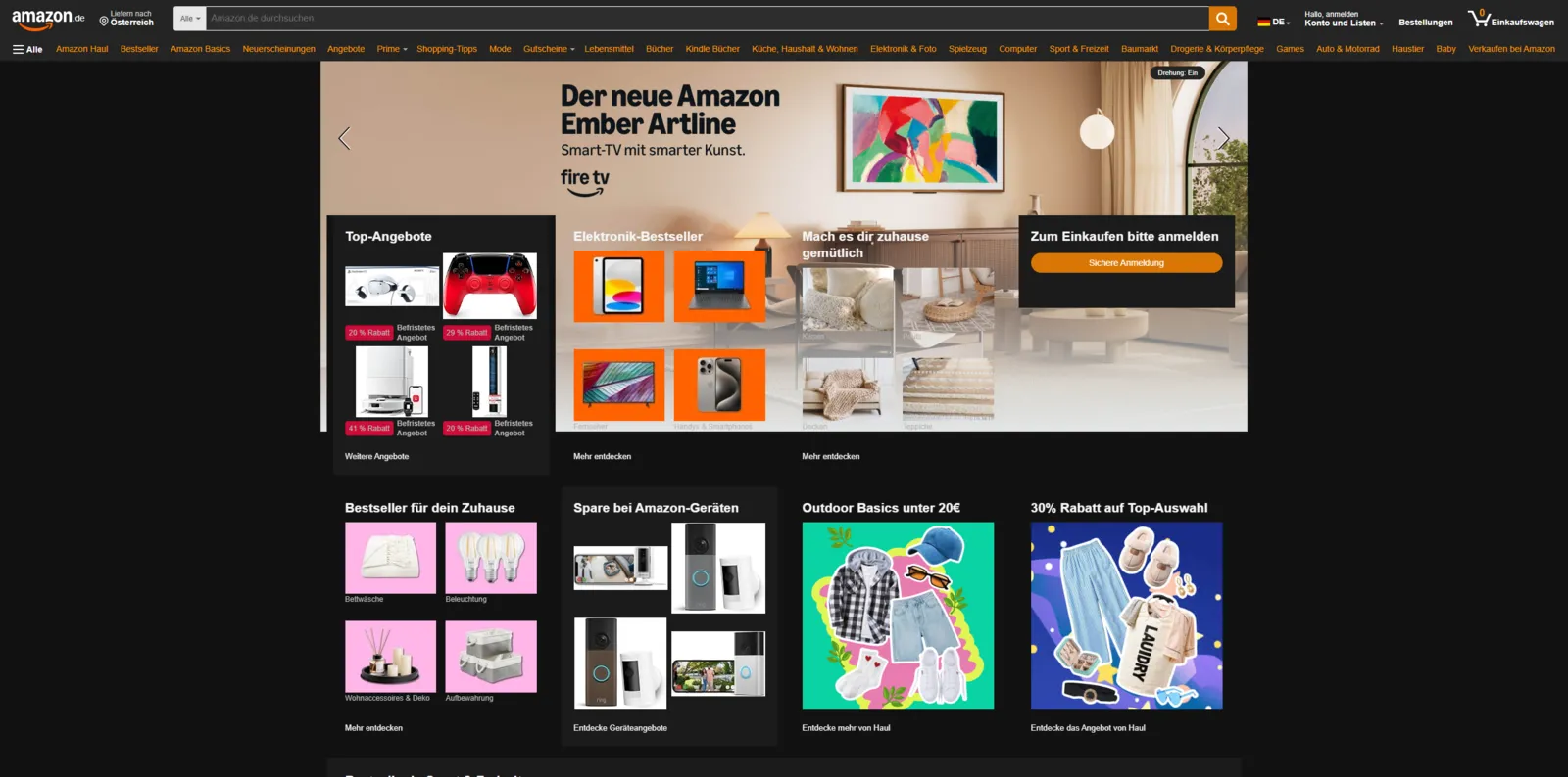 EuroSaver dark mode on an Amazon product page